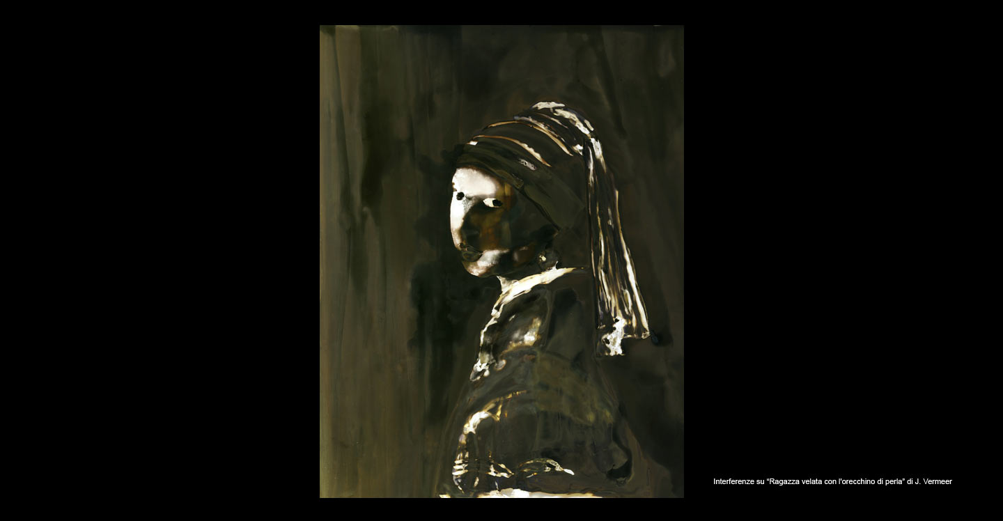 Interferenze su La Ragazza velata con l'orecchino di perla di J. Vermeer